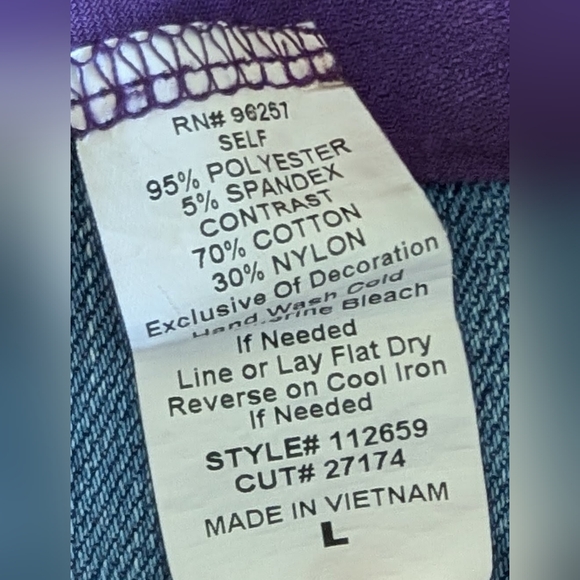 PerSeption Concept Plum/Violet Top - Picture 6 of 8